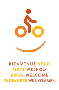 Logo vélo bienvenue, Fiets welcom, Bike Welcome, Radfahrer Willkommen